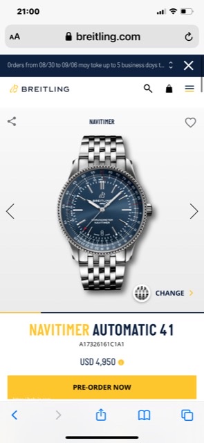 Breitling NAVITIMER AUTOMATIC 41