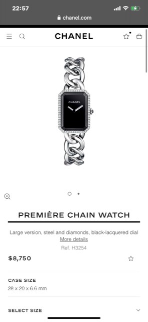 Chanel PREMIÈRE CHAIN WATCH ,28mm