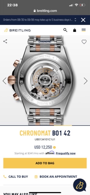 Breitling CHRONOMAT B01 42