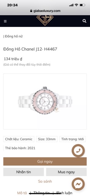 Chanel J12 WATCH, 33 MM