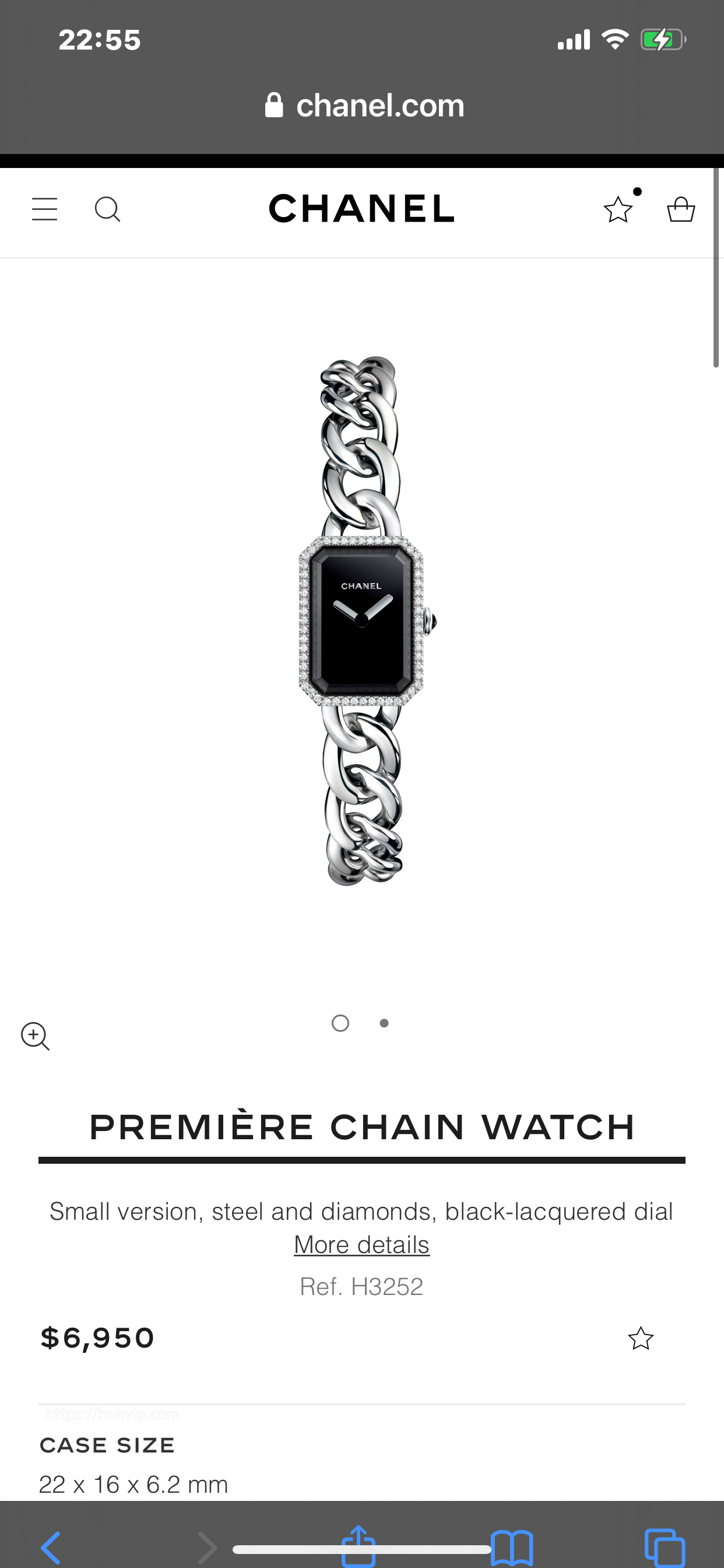 Chanel PREMIÈRE CHAIN WATCH ,22mm