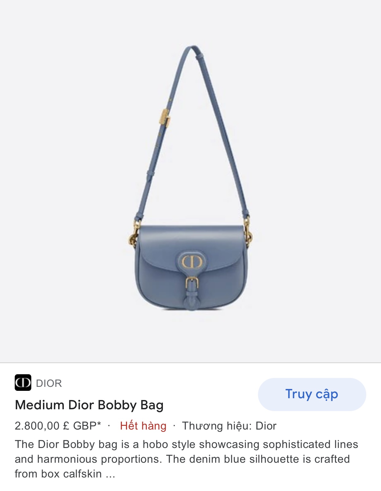 Dior Bobby EastWest Bag Black Box Calfskin  DIOR