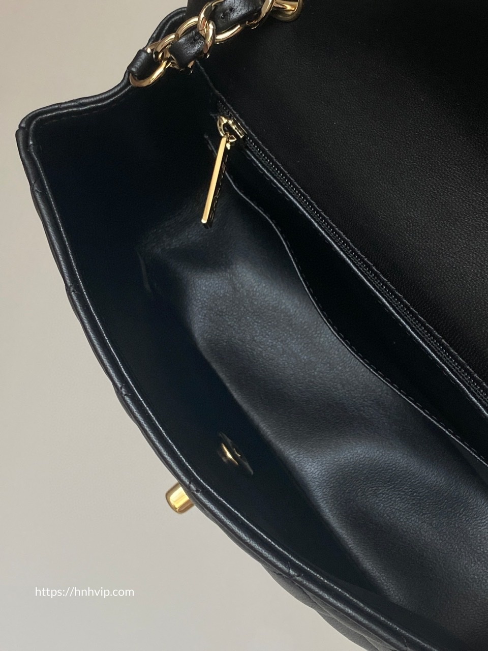 Chanel MINI FLAP BAG Lambskin & Gold-Tone Metal Black