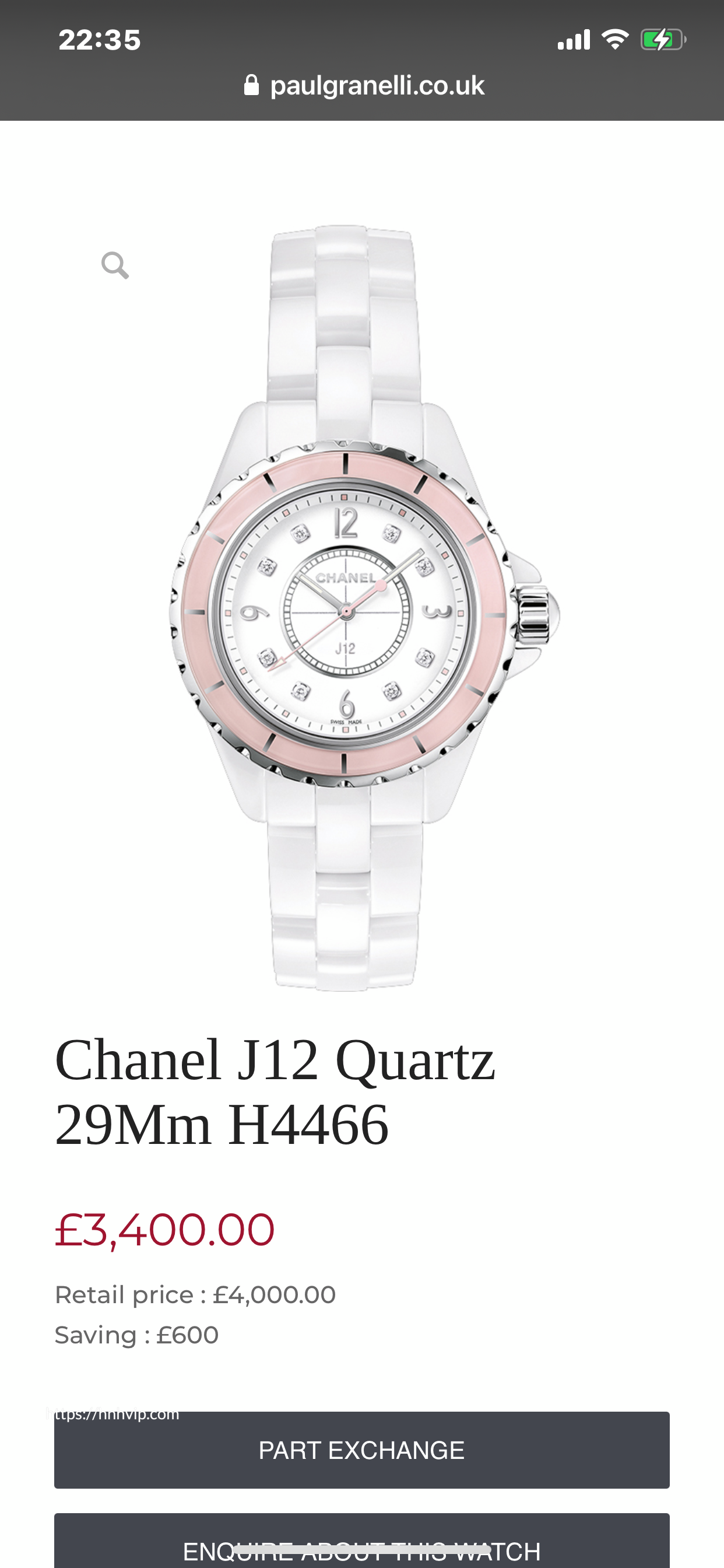 Chanel J12 WATCH, 29MM