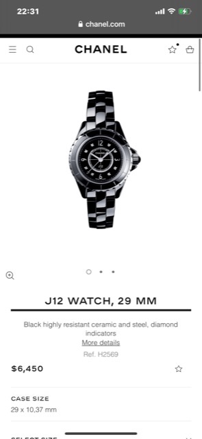 Chanel J12 WATCH, 29MM
