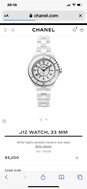 Chanel J12 WATCH, 33 MM