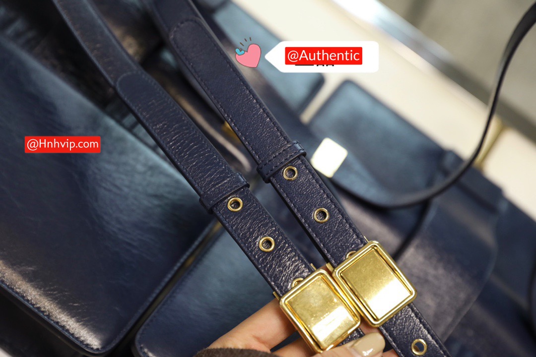 DIOR Indigo blBlue 30 Montaigne Shiny Crinkled Lambskin Flap Bag