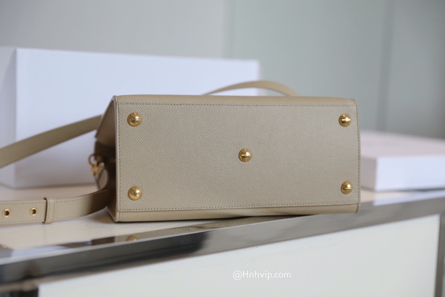 DIOR MEDIUM ST HONORÉ TOTE IVORY Grained Calfskin