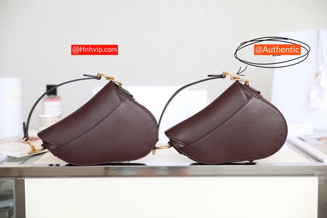 DIOR Mini SADDLE BAG Amaranth Grained Calfskin