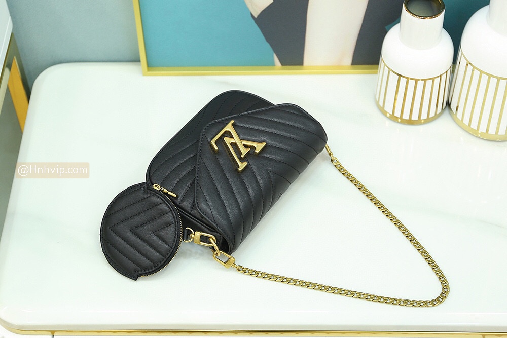 Túi LV New Wave Chain Bag đen calfskin best quality