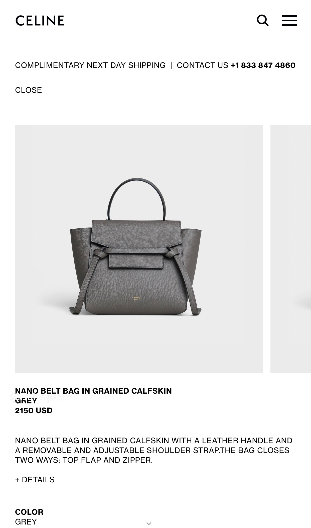 CELINE NANO BELT BAG IN GRAINED CALFSKIN BLACK | Hàng hiệu 1:1 HVip Celine Nano Belt Bag In Grained Calfskin Black | Hàng Hiệu 1:1 Hvip