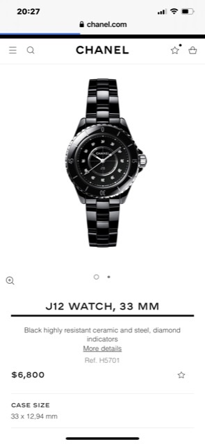 Chanel J12 WATCH, 33 MM