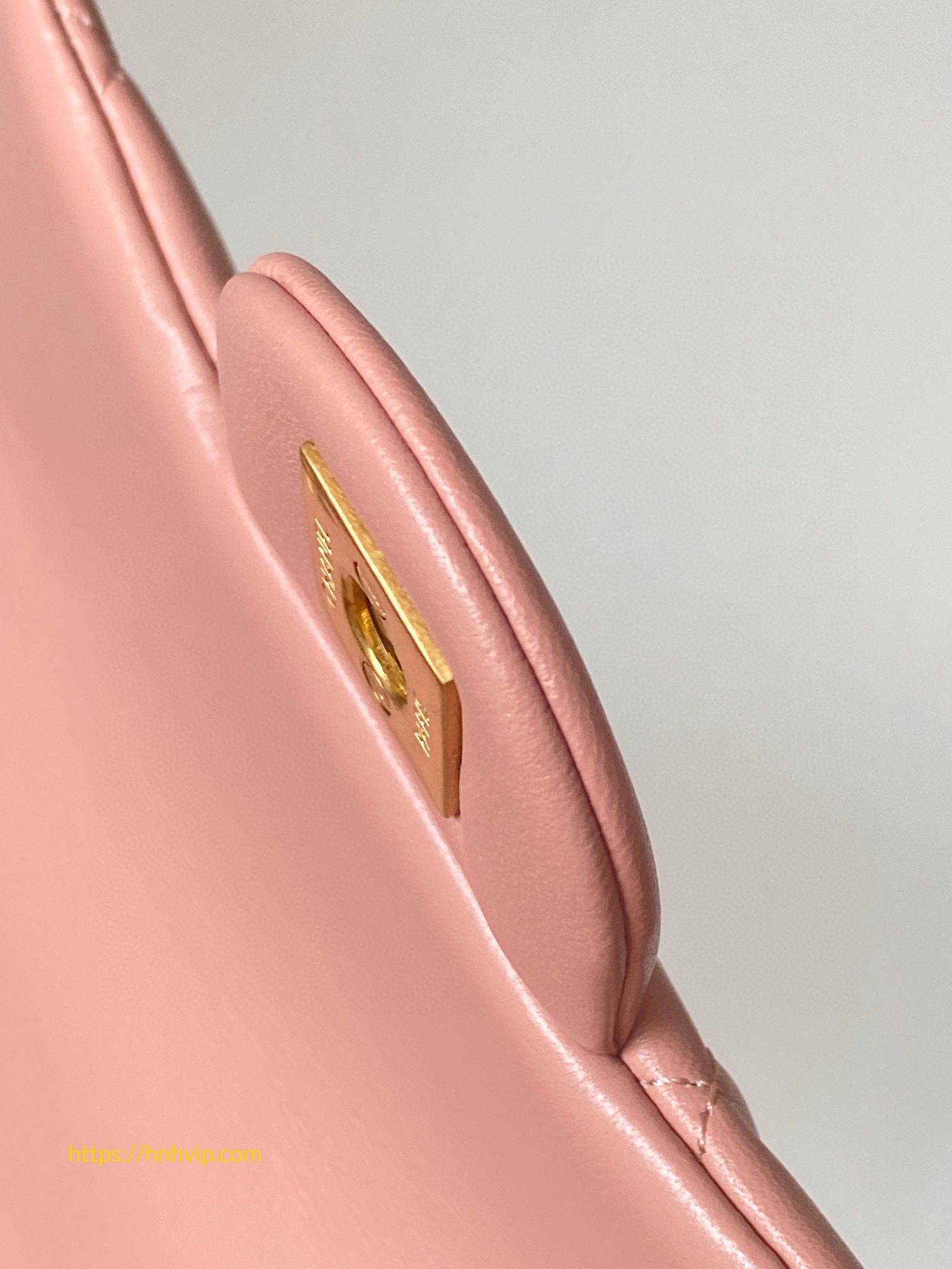 Chanel Classic Flap Runway Square Mini Pearl Crush Lambskin Leather