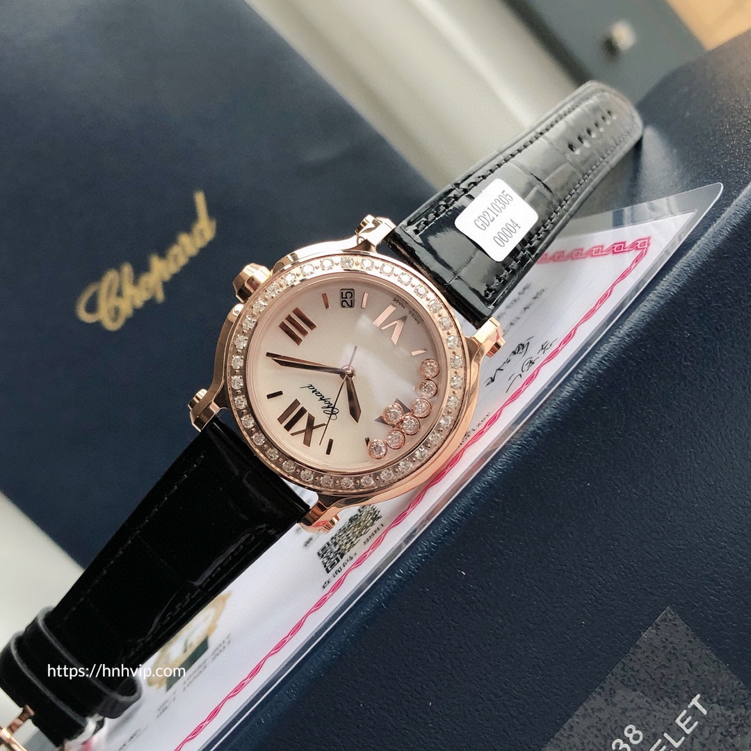 Chopard Happy Sport Round Diamond Bezel 277473-5009