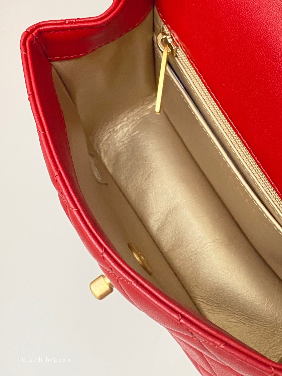 Chanel Classic Flap Runway Square Mini Pearl Crush Lambskin Leather