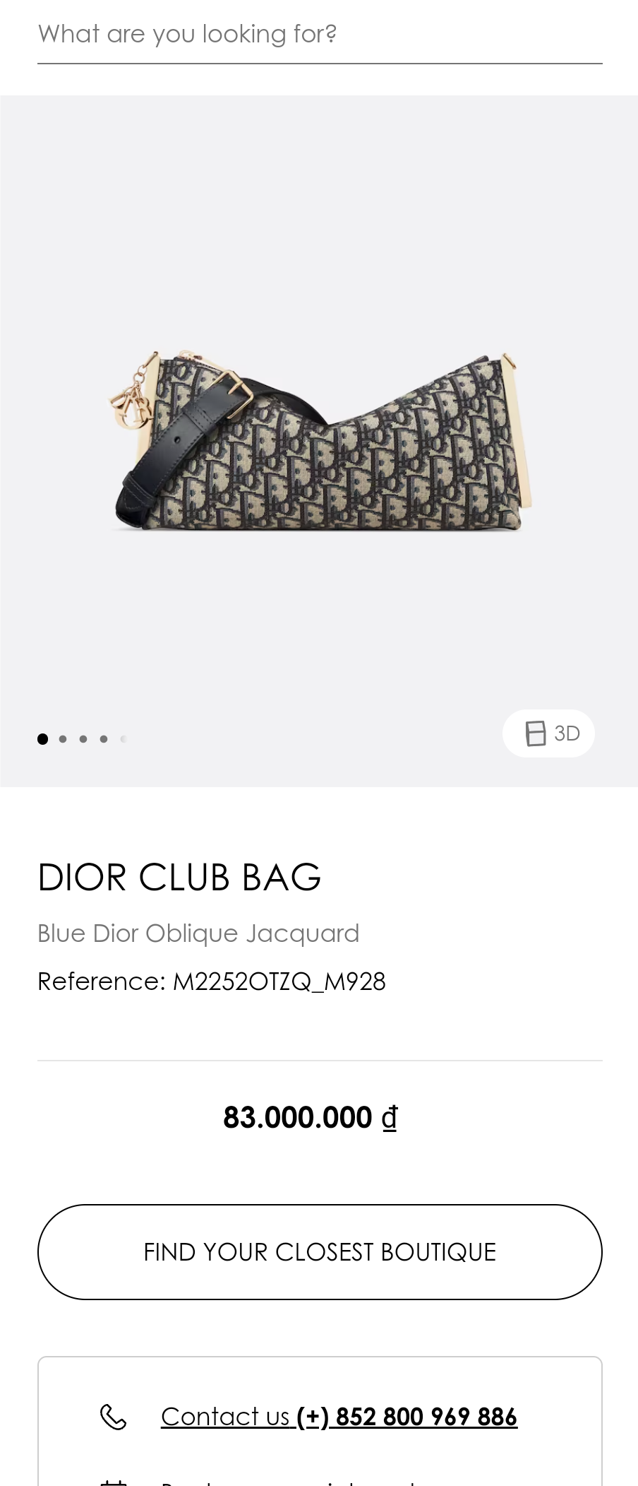 DIOR CLUB BAGBlue Dior Oblique Jacquard M2252OTZQ