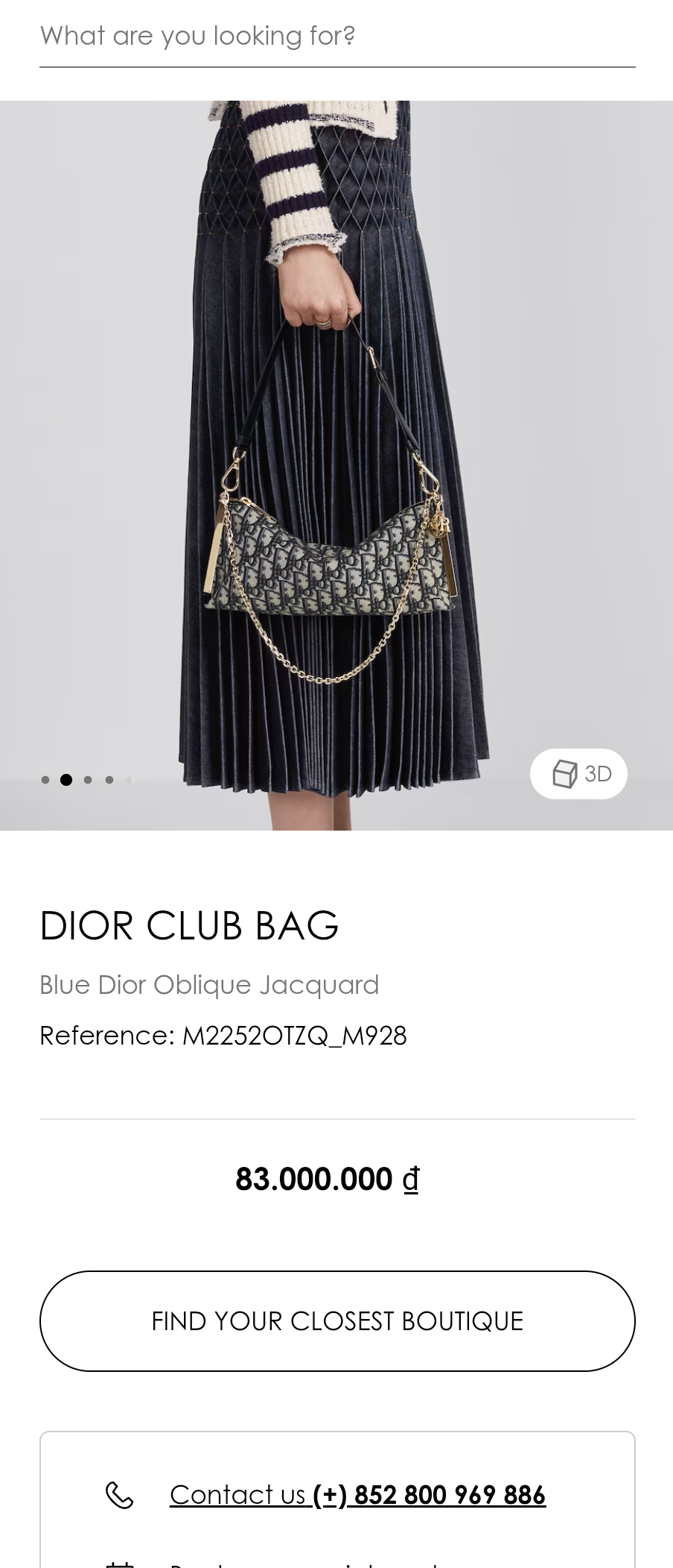 DIOR CLUB BAGBlue Dior Oblique Jacquard M2252OTZQ