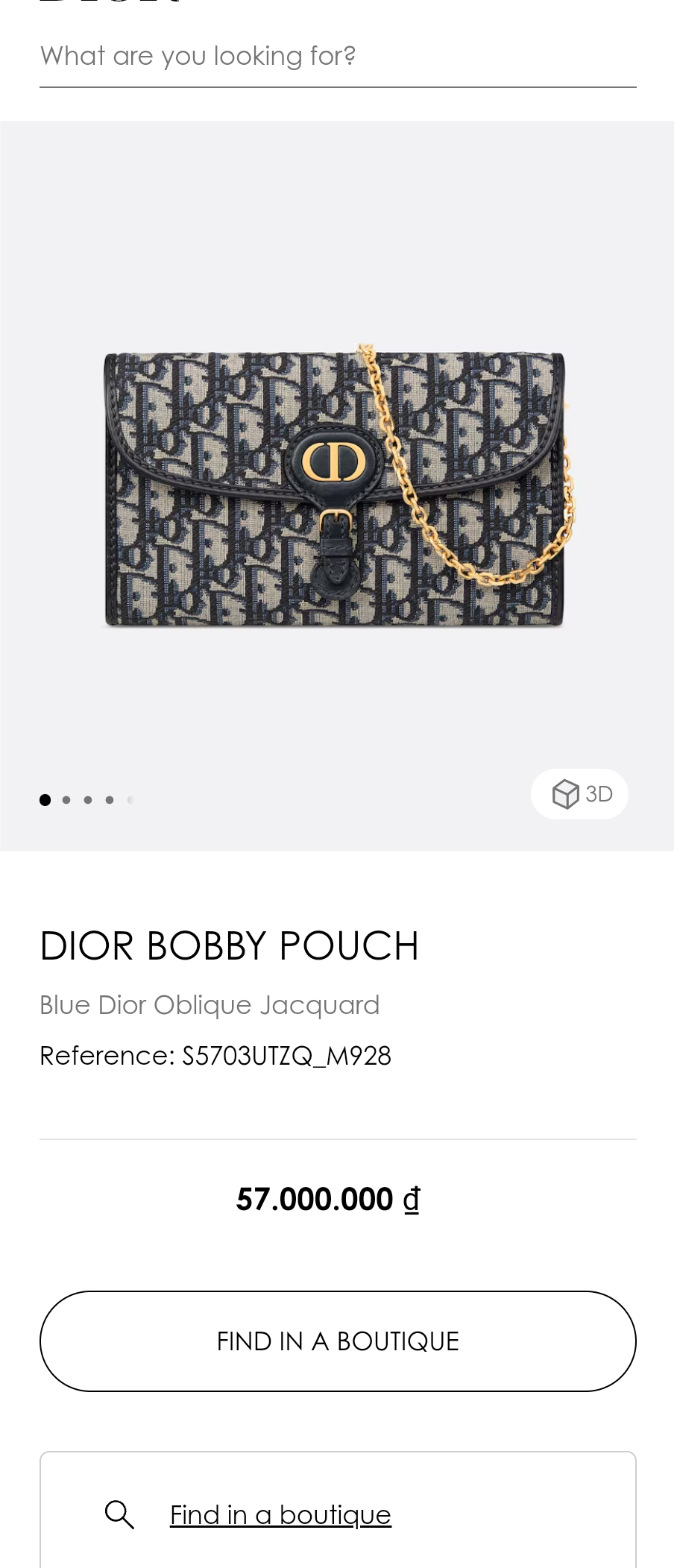 DIOR DIOR BOBBY POUCH Blue Dior Oblique Jacquard S5703UTZQ M928