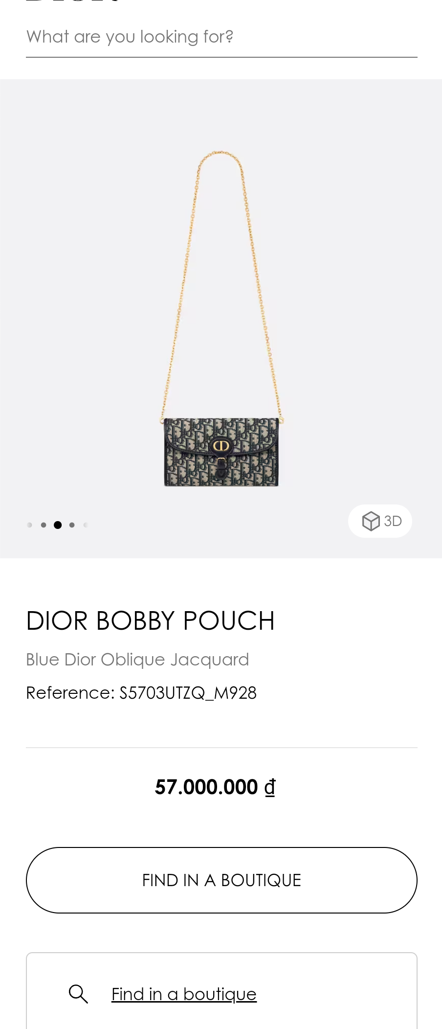 DIOR DIOR BOBBY POUCH Blue Dior Oblique Jacquard S5703UTZQ M928