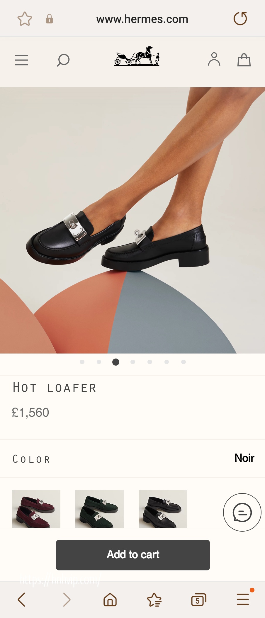 HERMES HOT LOAFER H232075Z 02350