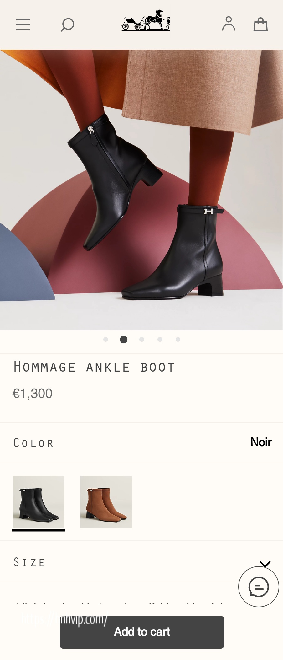 Hermes HOMmAGE ANKLE BOOT H232081Z 02370