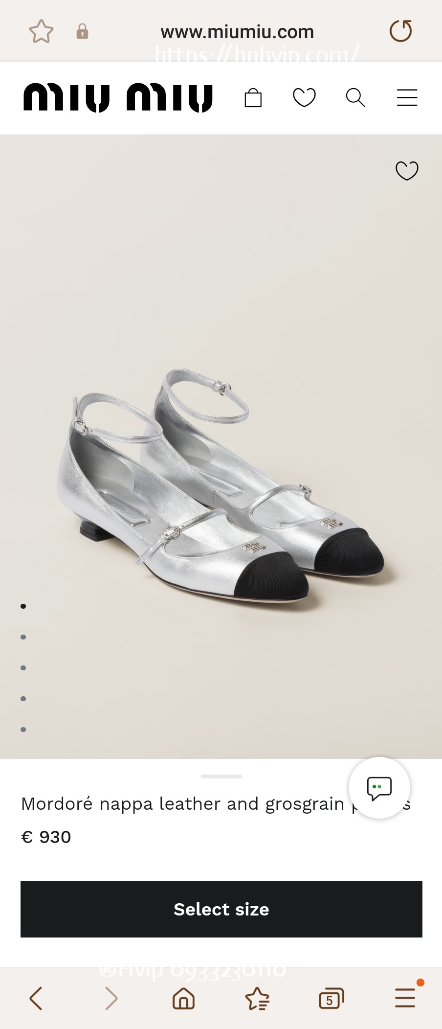 Miu Miu Mordoré nappa leather and grosgrain pumps
