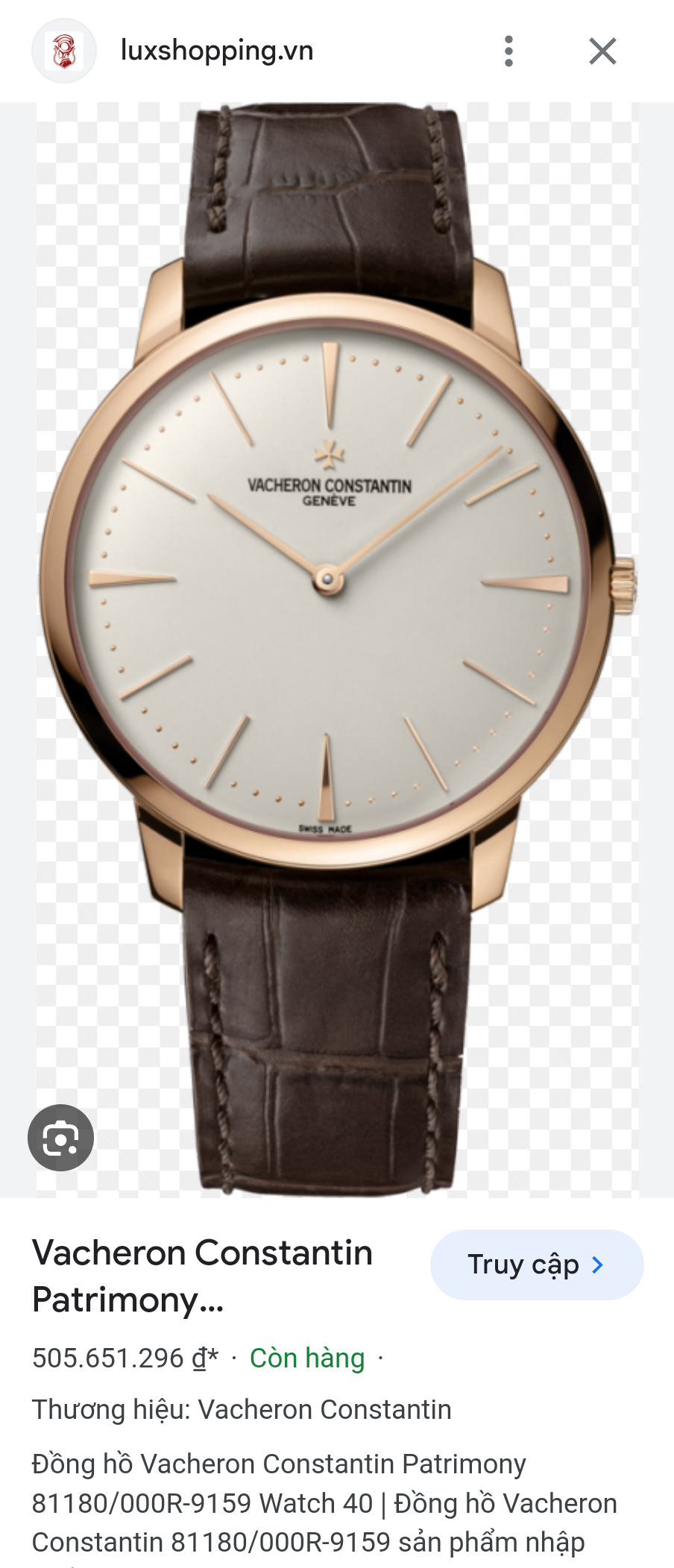 Vacheron Constantin PATRIMONY MANUAL-WINDING 81180/000R-9159