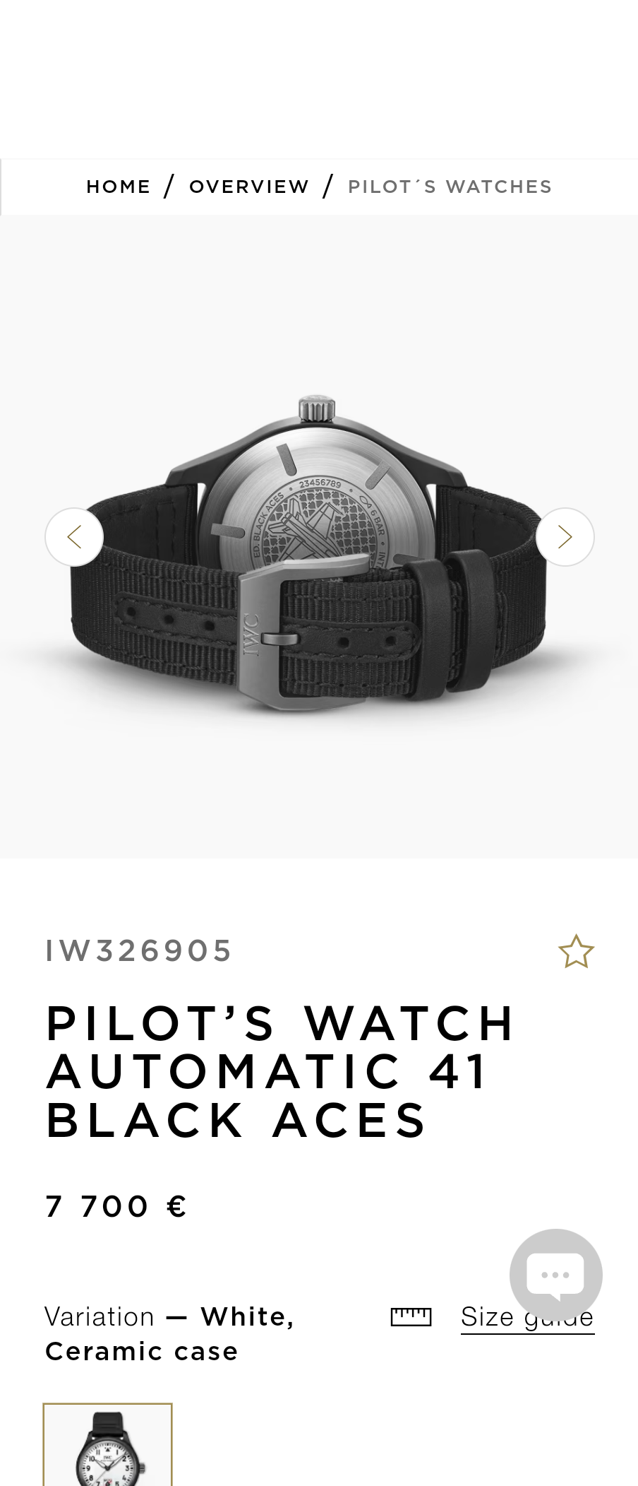 IWC IW326905 PILOT’S WATCH AUTOMATIC 41 BLACK ACES