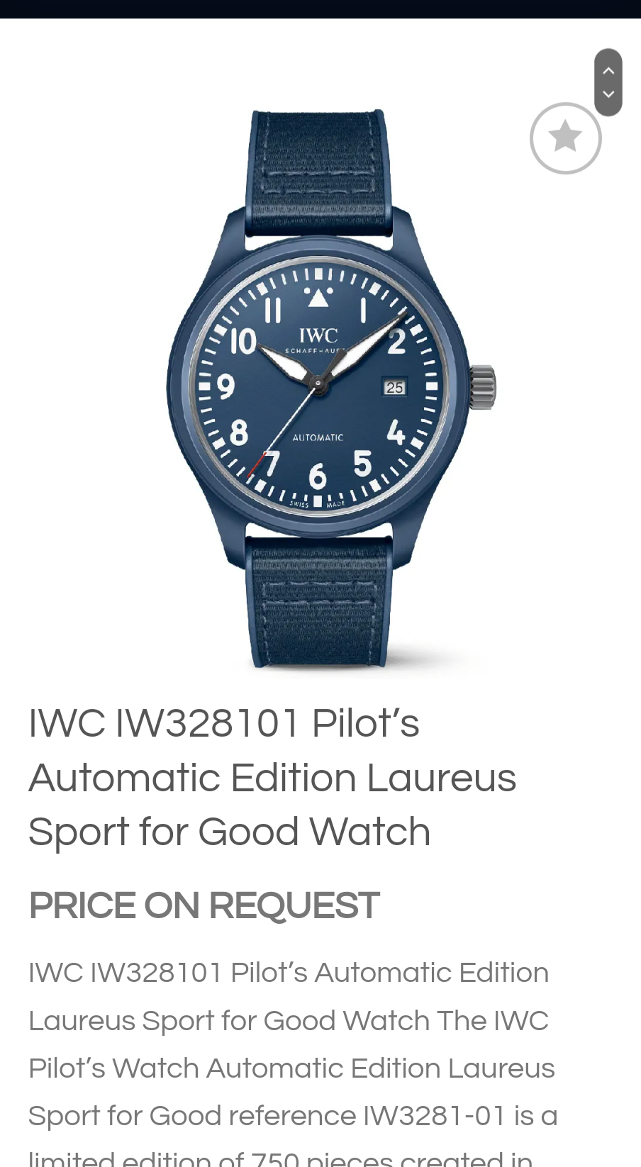 IWC IW328101 PILOT’S WATCH AUTOMATIC 41 BLACK ACES