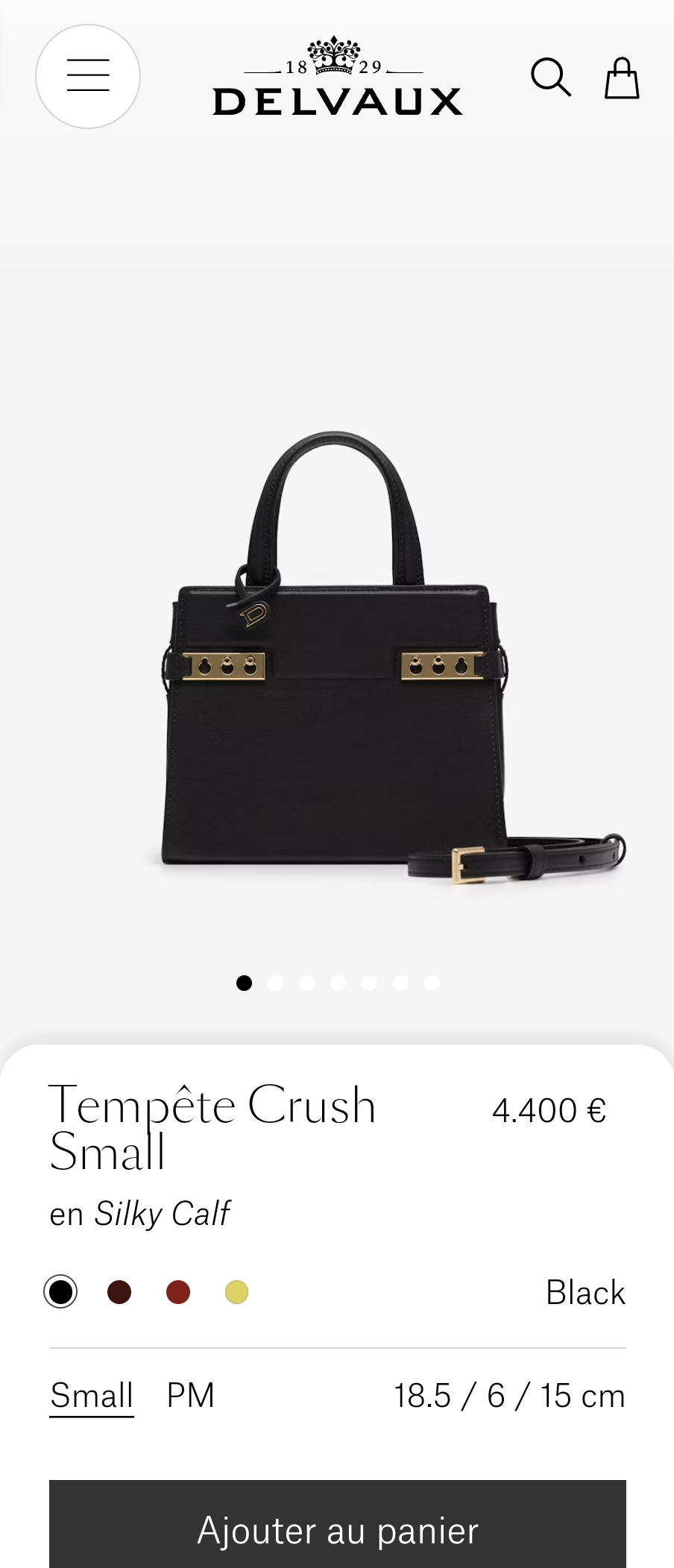 Delvaux Tempête Crush Small in Silky Calf AA0646BQS black
