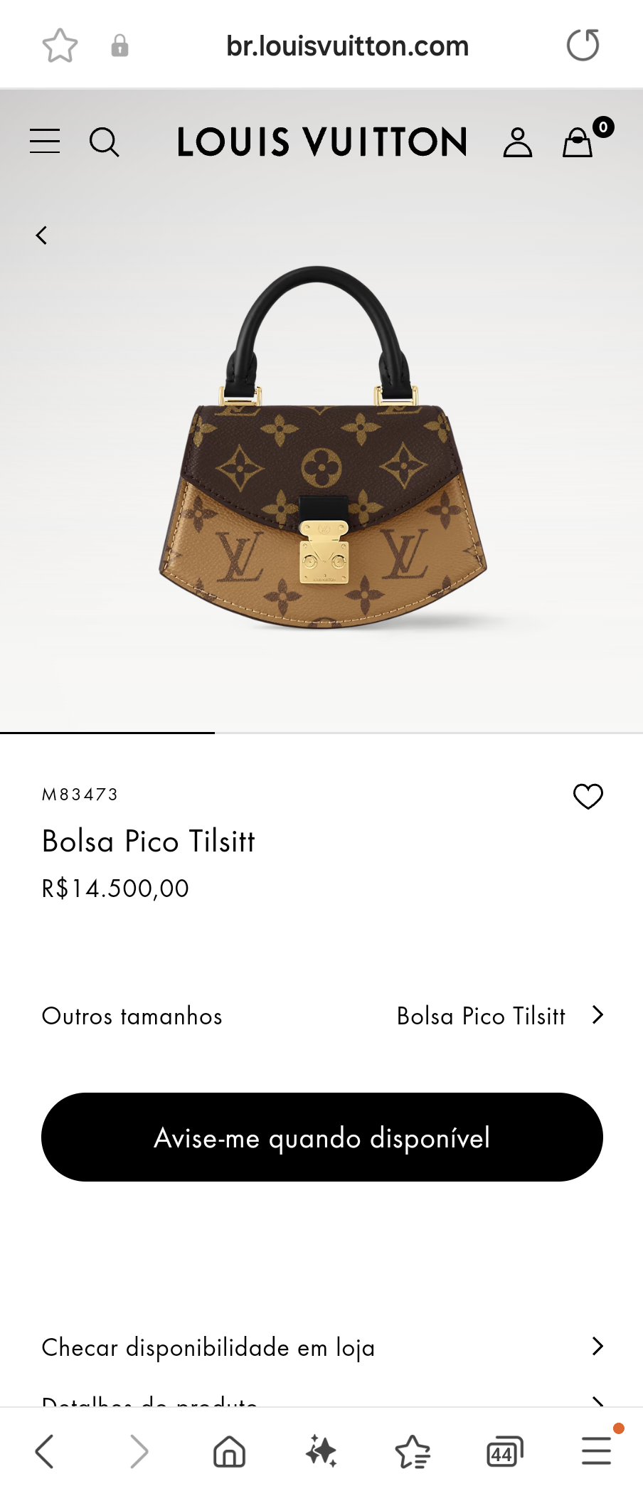 Louis Vuitton M83473 Bolsa Pico Tilsitt Lv1