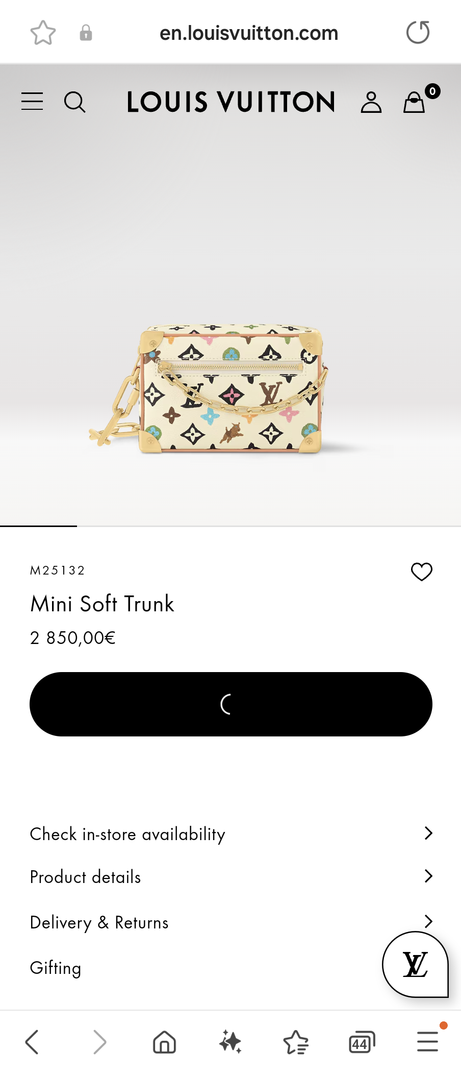 Louis Vuitton M25132 Mini Soft Trunk Lv1