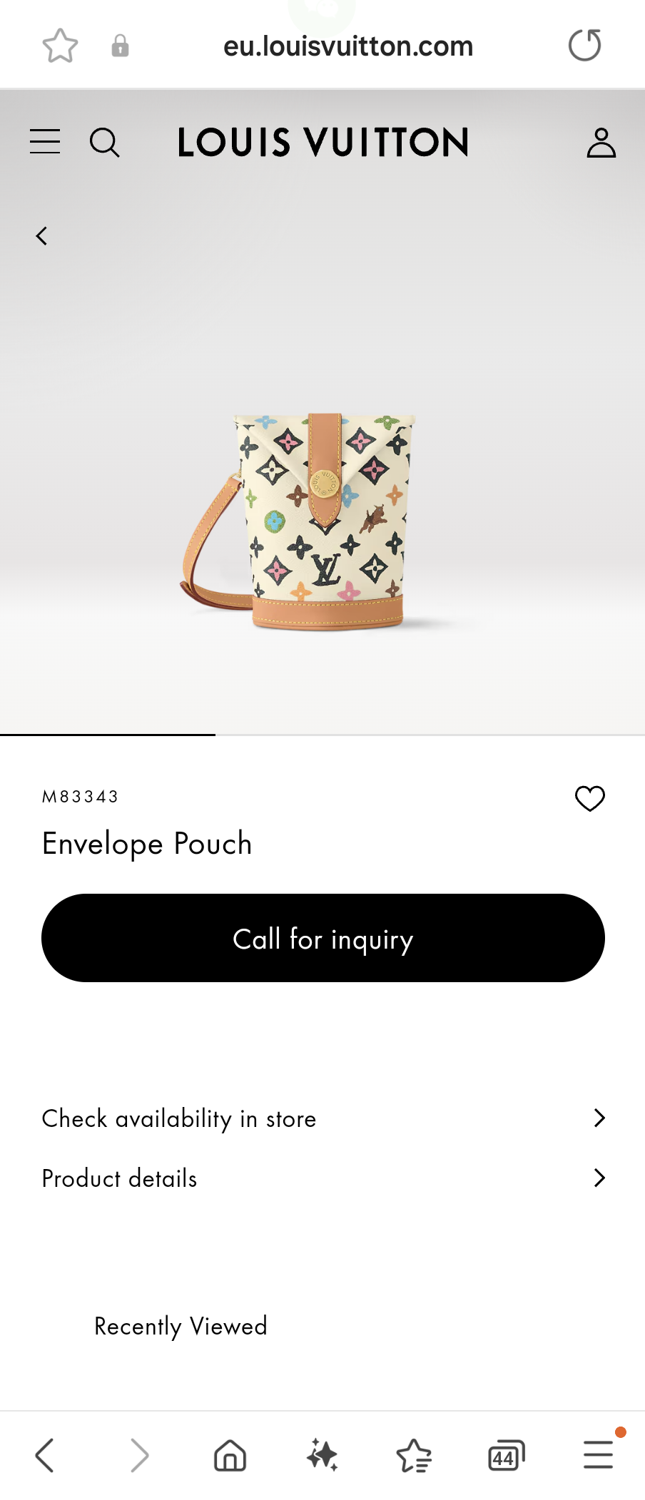 Louis Vuitton M83343 Envelope Pouch Lv1