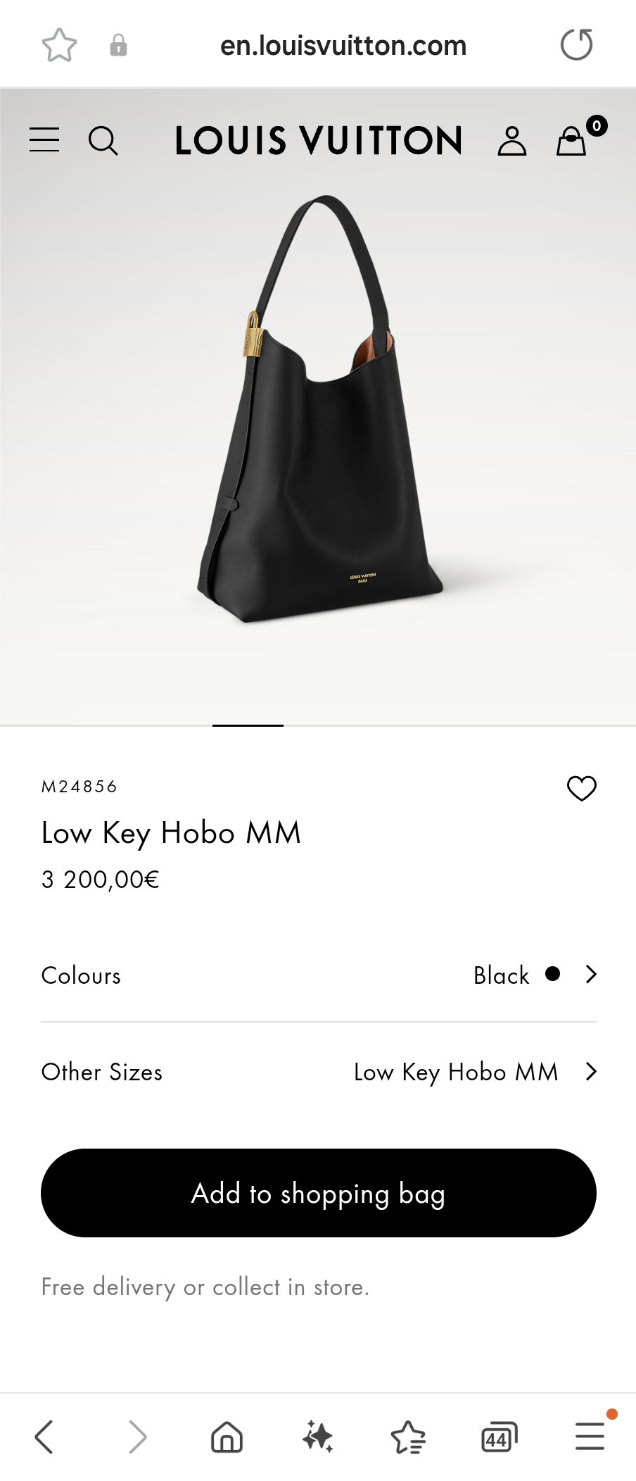 Louis Vuitton M24856 Low Key Hobo MM Lv1