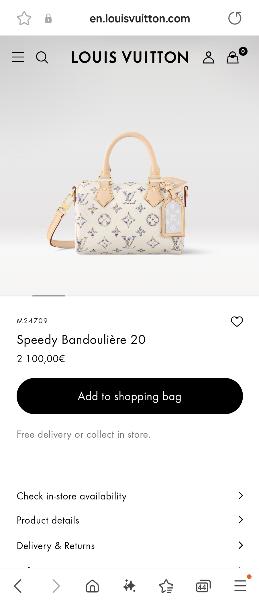 Louis Vuitton M24709 Speedy Bandoulière 20 lv1