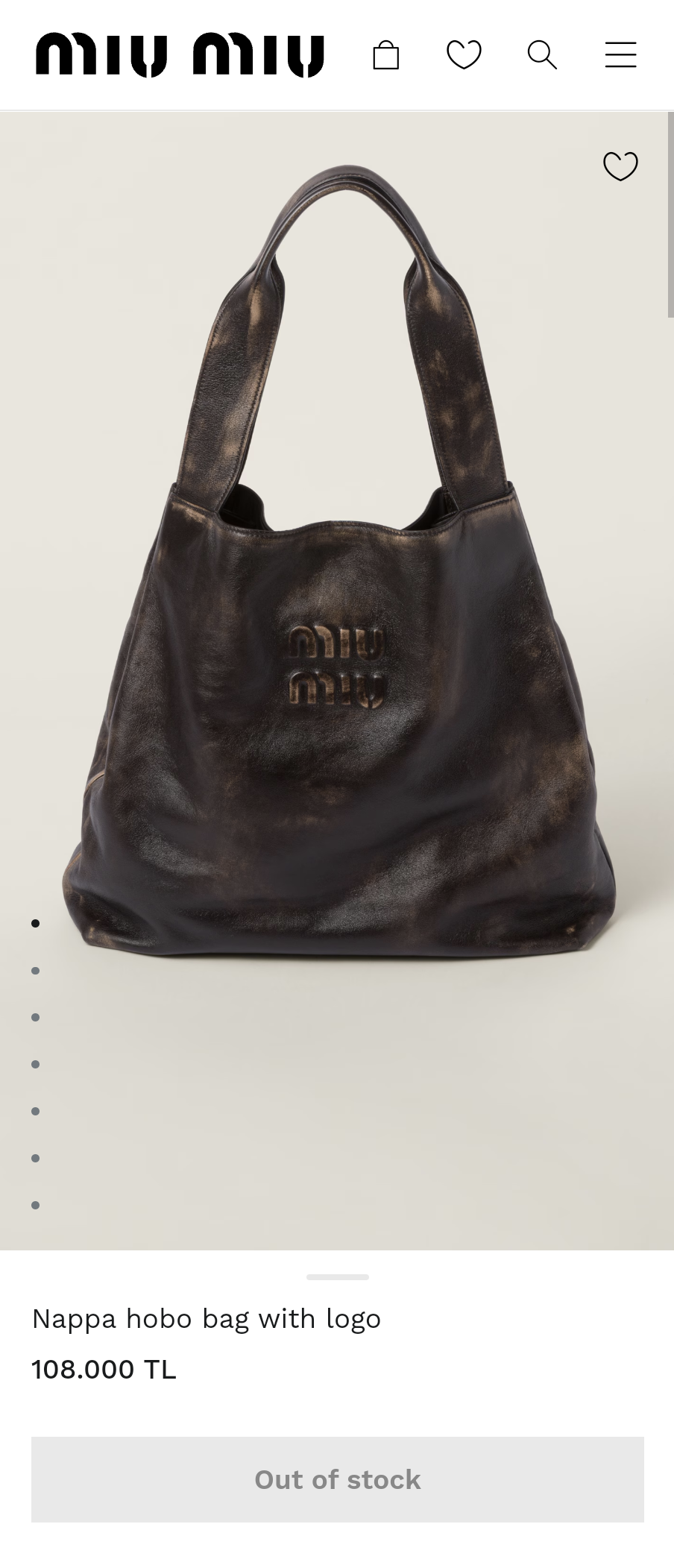 Miu Miu 5BC119_2F6P_F0V6L_V_OLM Nappa hobo bag with logo M1