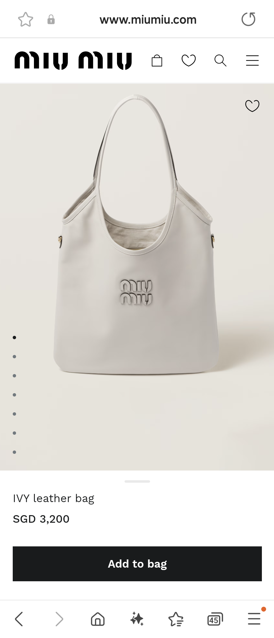 Miu Miu IVY leather bag 5BG231_2CRW_F0K74_V_MLN Chalk White M1