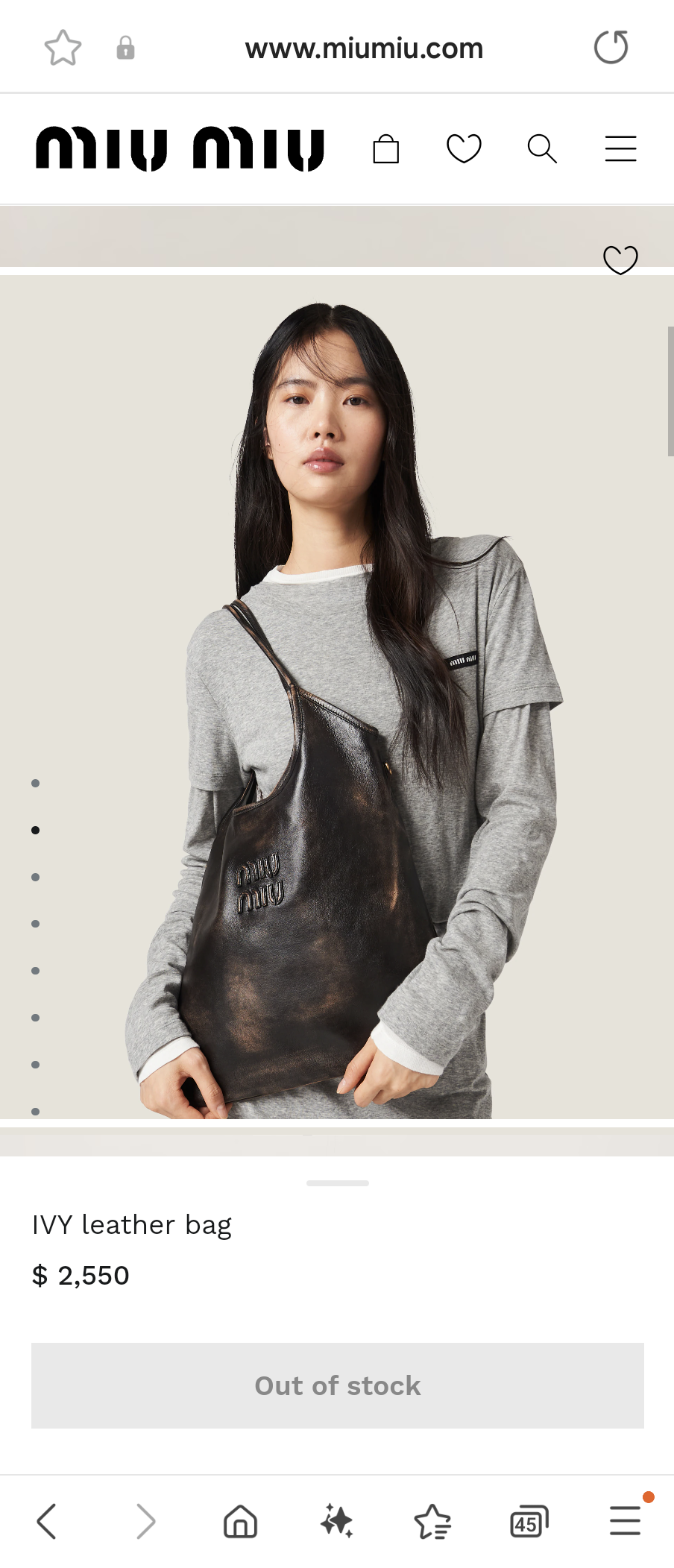 Miu Miu IVY leather bag 5BG231_2F6P_F0V6L_V_MLO sand coffe M1