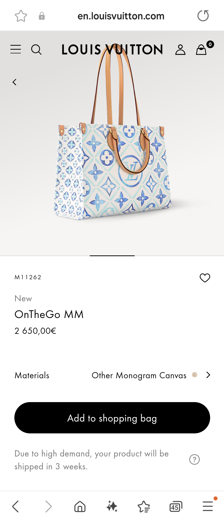 Louis Vuitton M11262 Onthego MM lv1