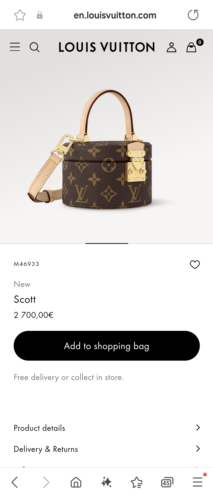Louis Vuitton M46933 Scott Lv1