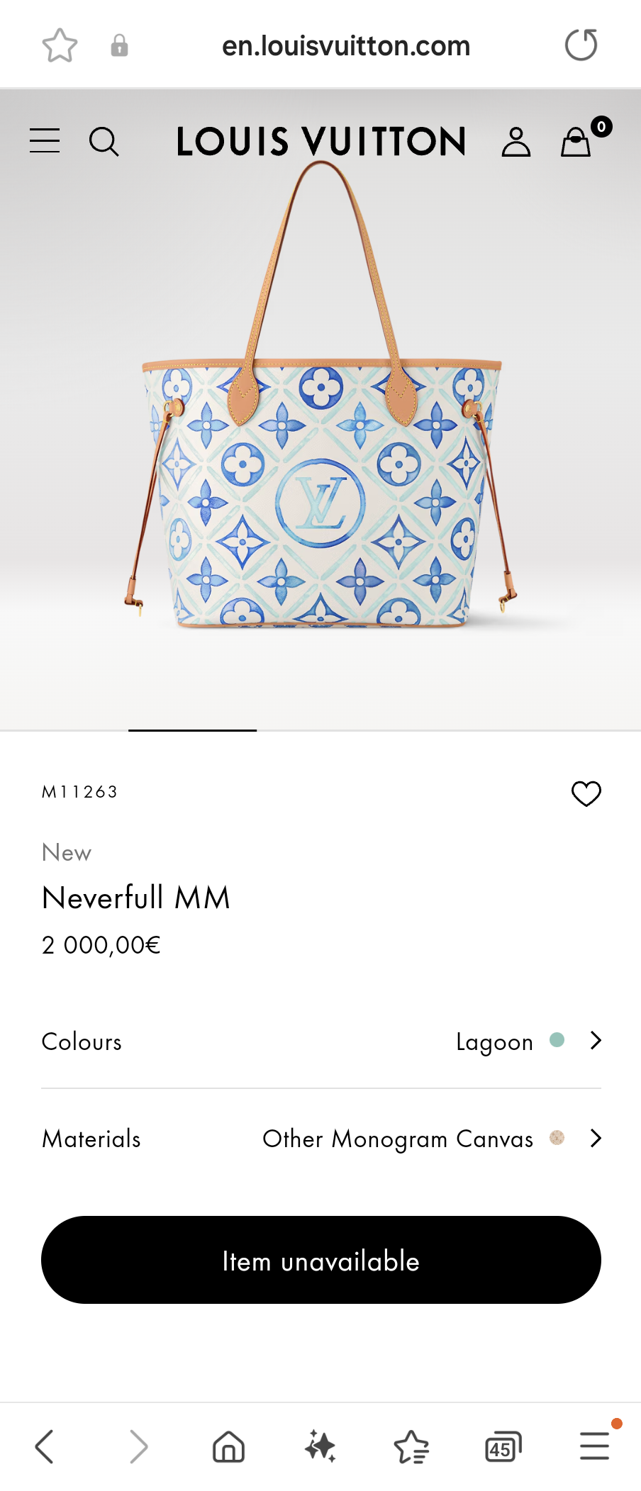 Louis Vuitton M11263 Neverfull MM