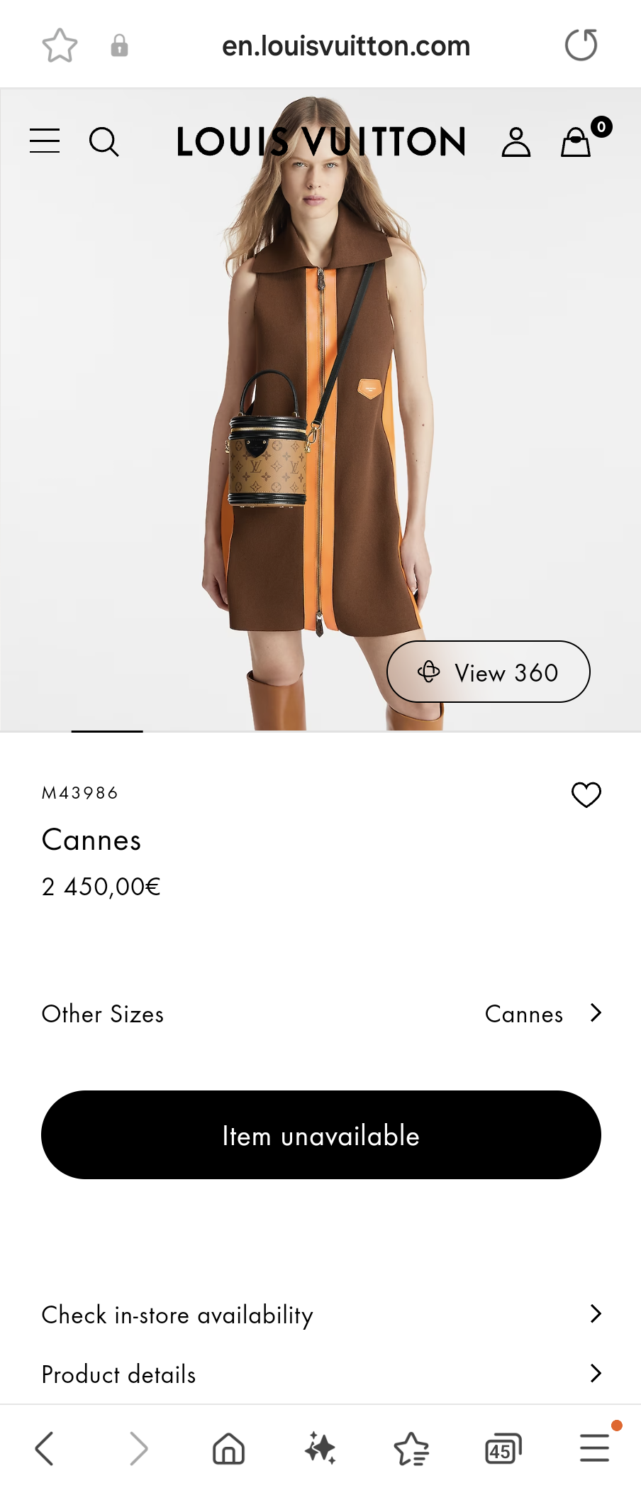 Louis Vuitton M43986Cannes