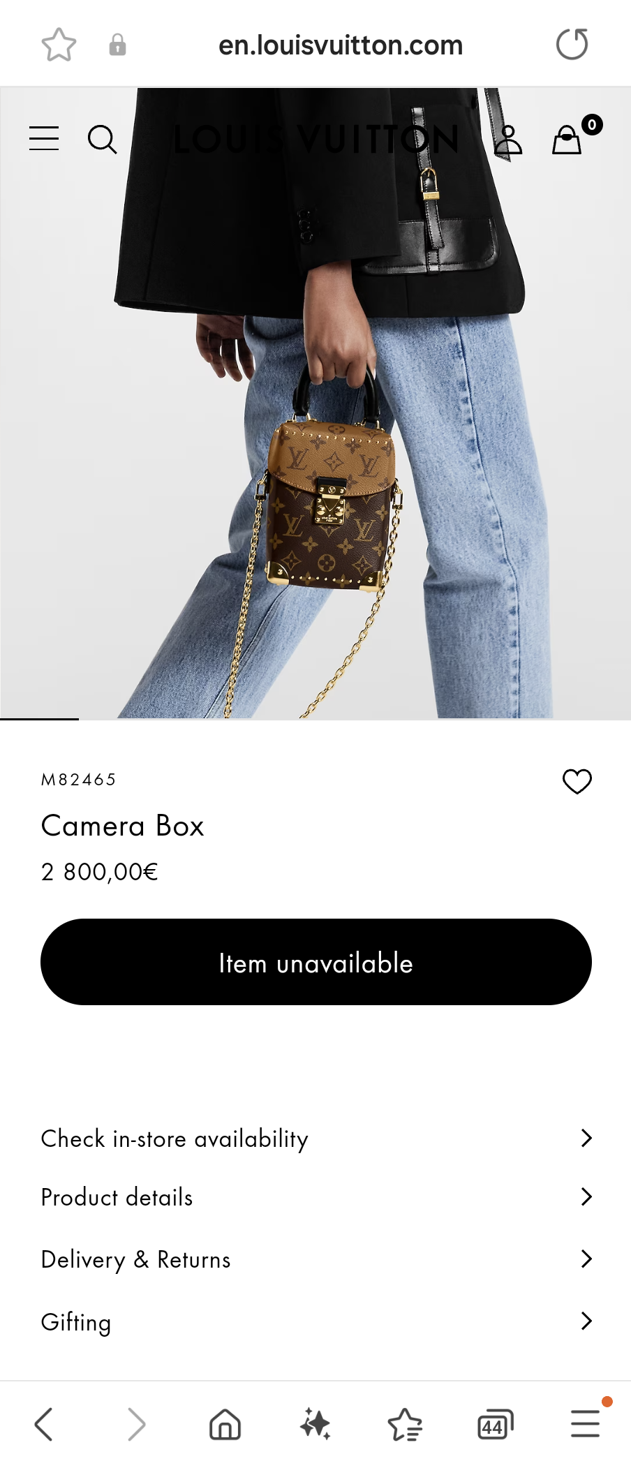 Louis VuittonM82465 Camera Box