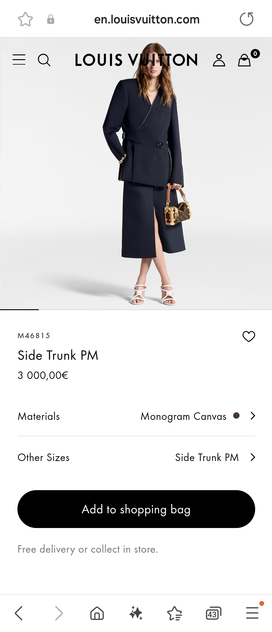 Louis Vuitton M46815 Side Trunk PM