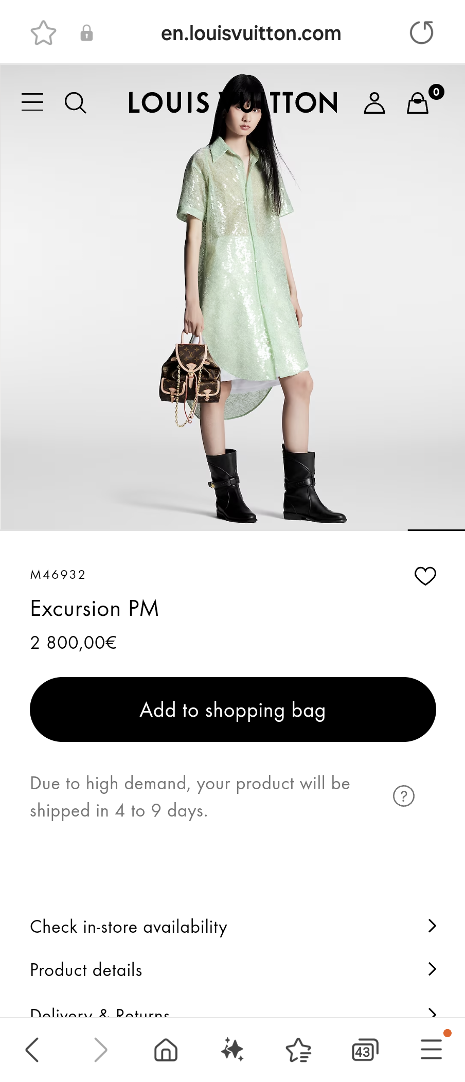 Louis Vuitton M46932 Excursion PM