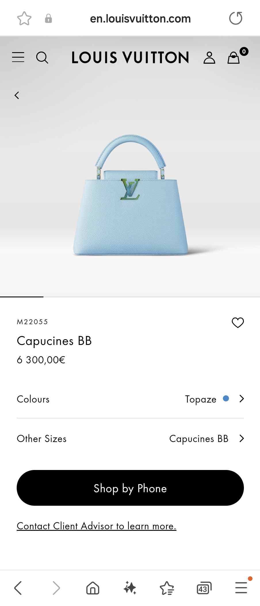 Louis Vuitton M22055 Capucines BB