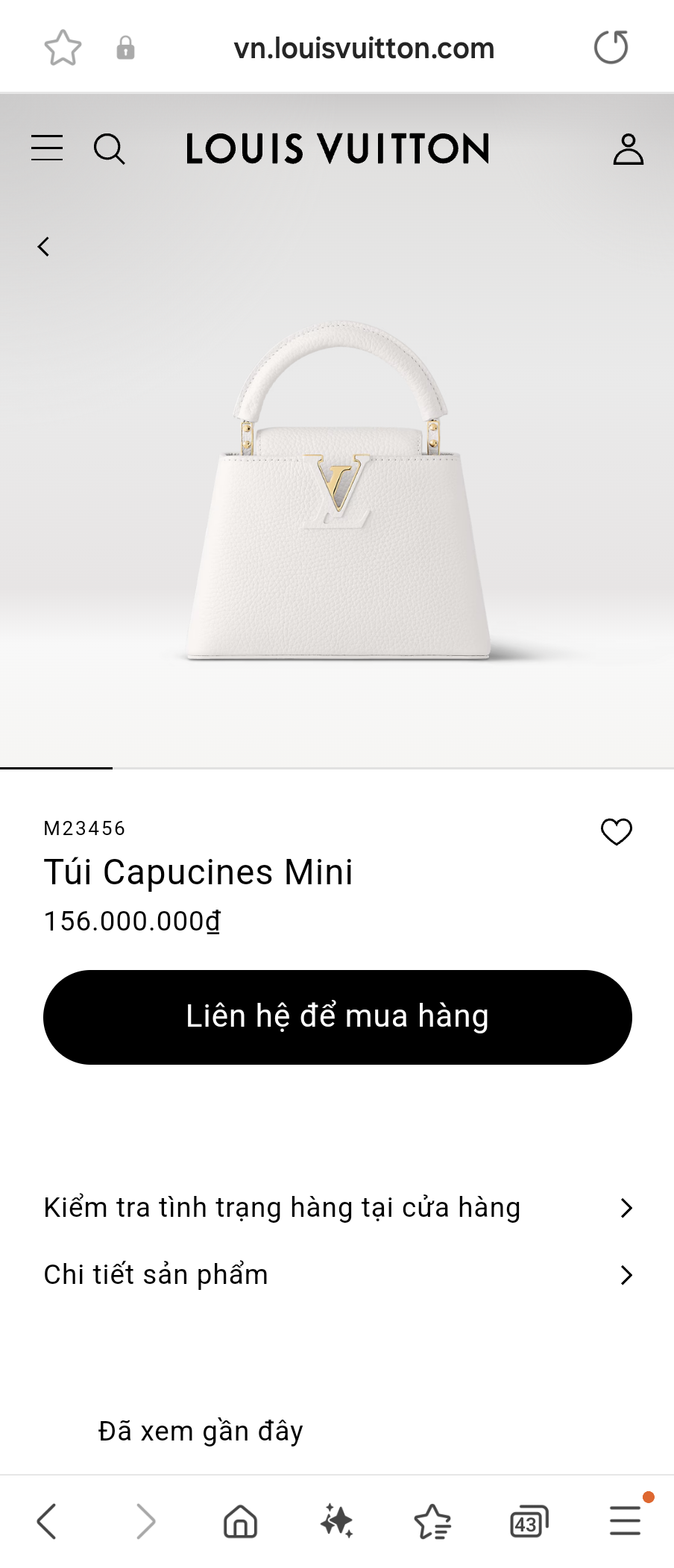 Louis Vuitton M23456 Capucines Mini