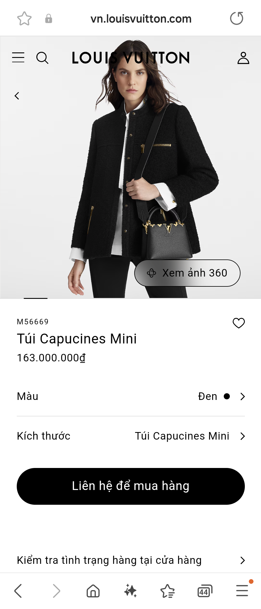 LOUIS VUITTON M56669 Túi Capucines Mini