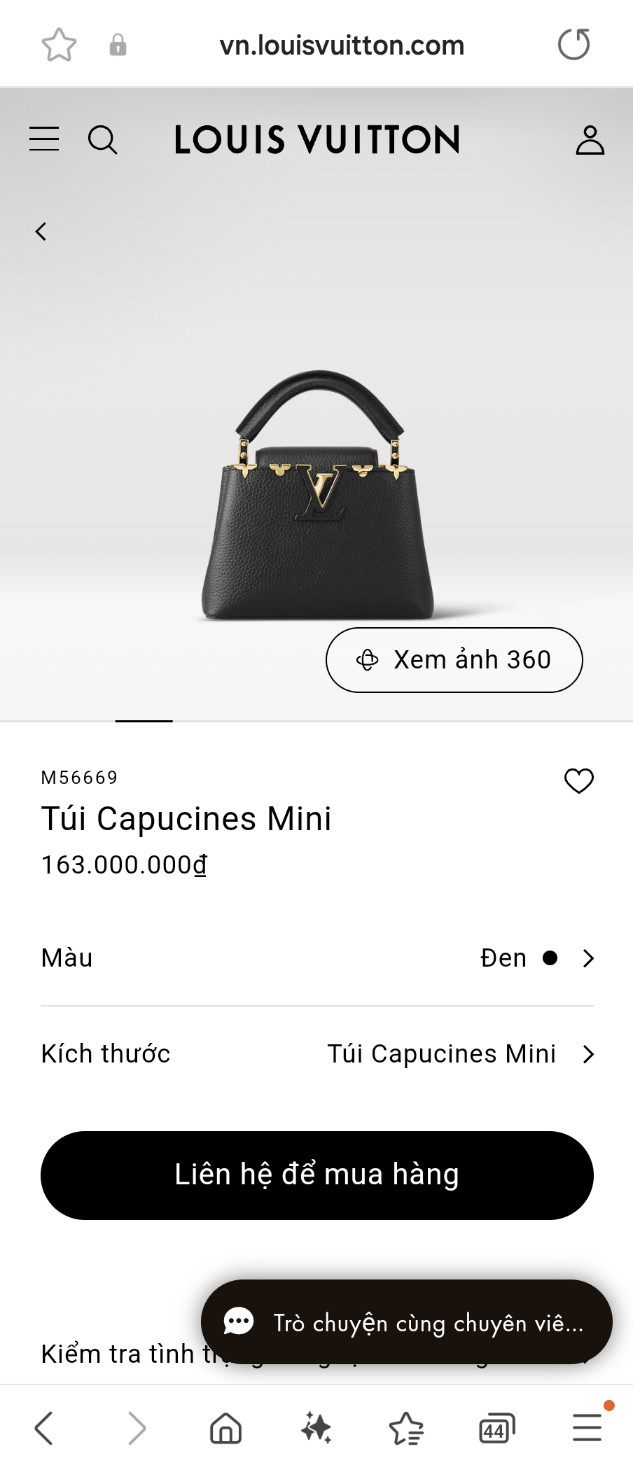 LOUIS VUITTON M56669 Túi Capucines Mini