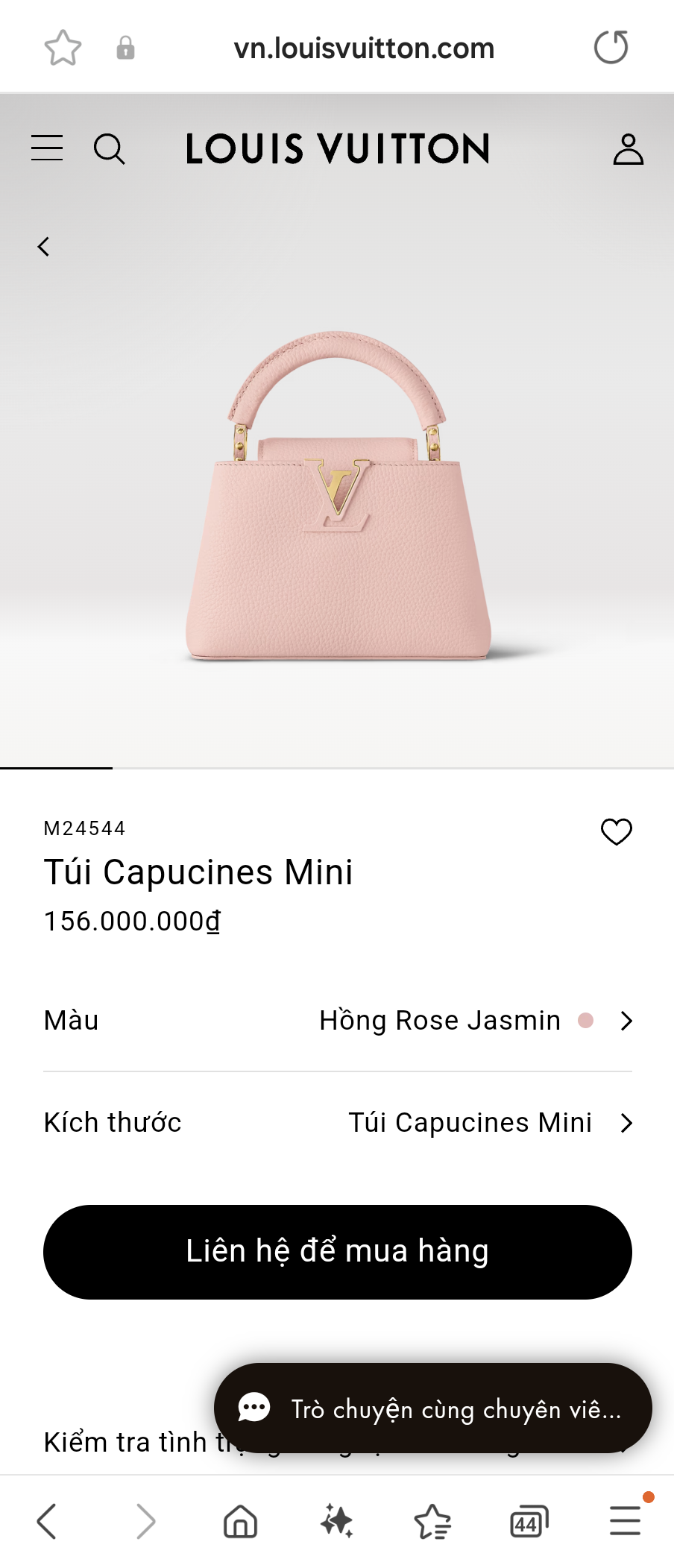 LOUIS VUITTON M24544 Túi Capucines Mini